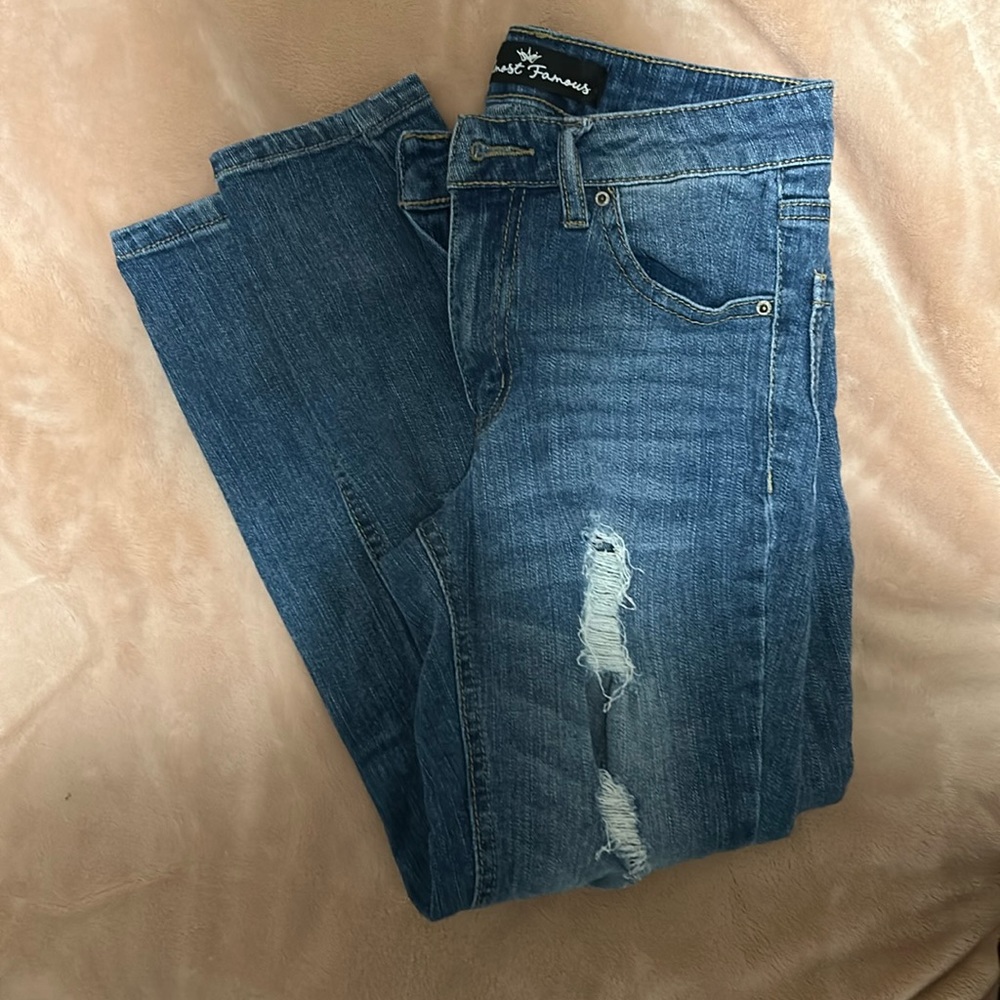 Almost Famous Juniors Blue Jeans Size 5